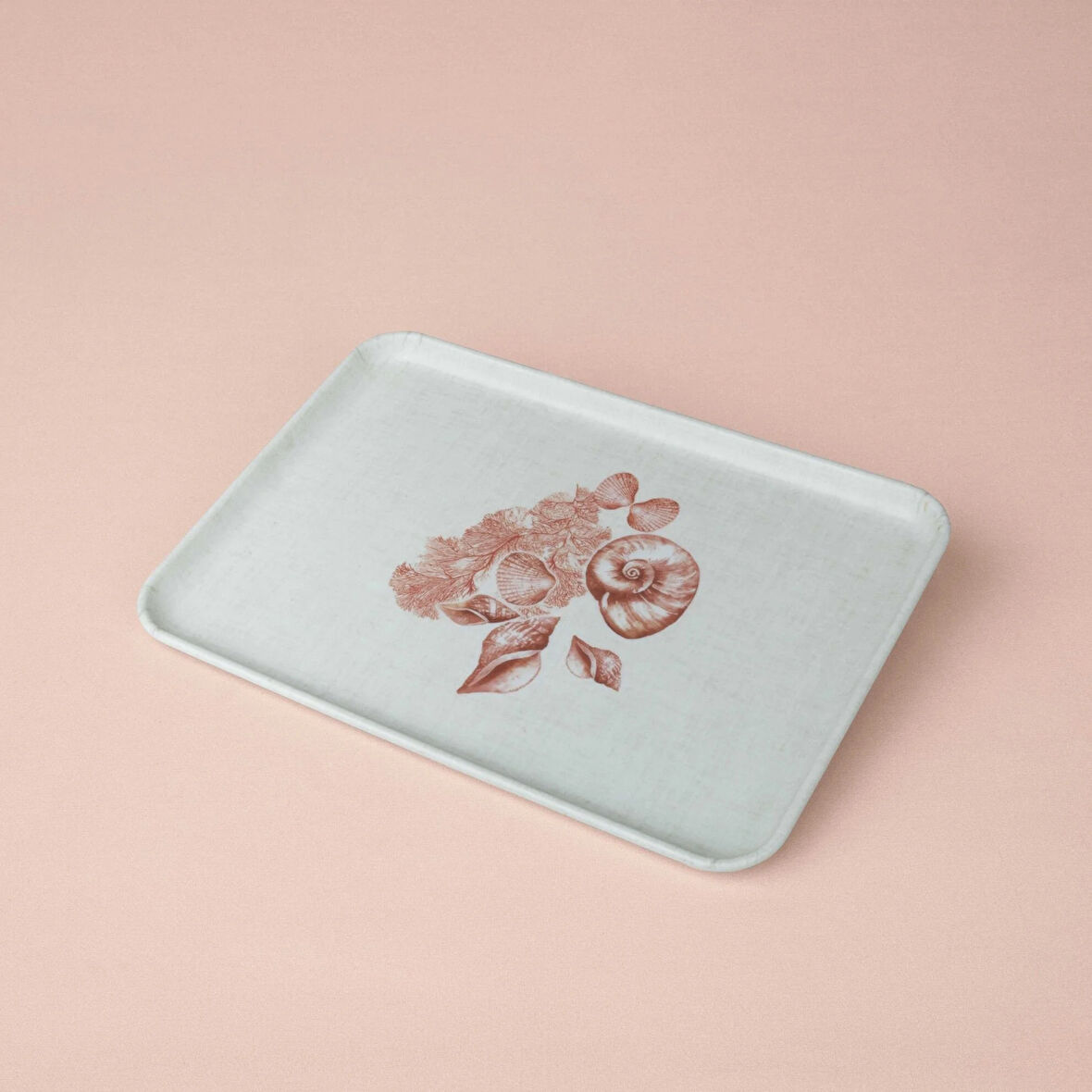 Linens Coral Melamin 33x23 cm Tepsi