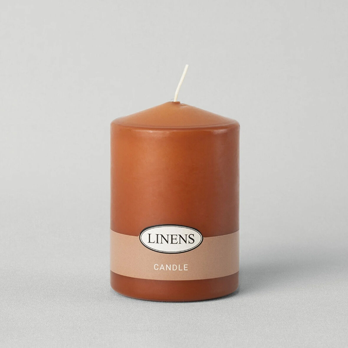 Linens Basic Çap 7 Yükseklik 10 cm Baton Mum Kiremit