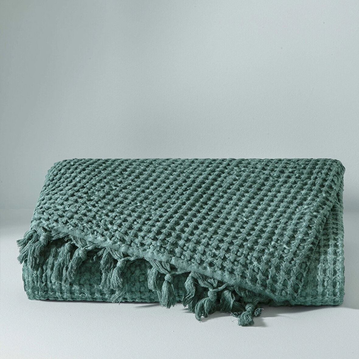 Taç Butik Göcek Pike Pamuk Çift Kişilik Pike Yeşil