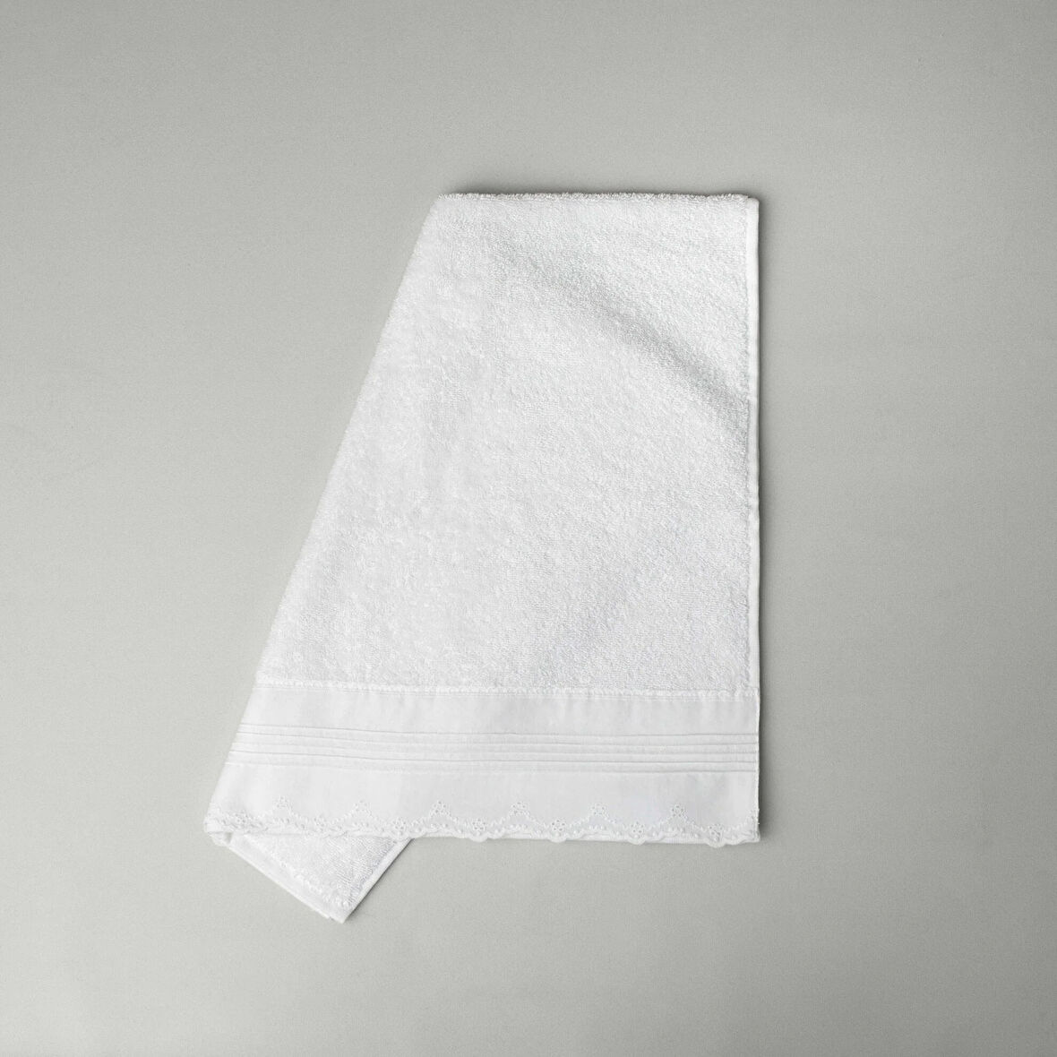 Linens İvory Pamuk Havlu 50X85 cm Beyaz