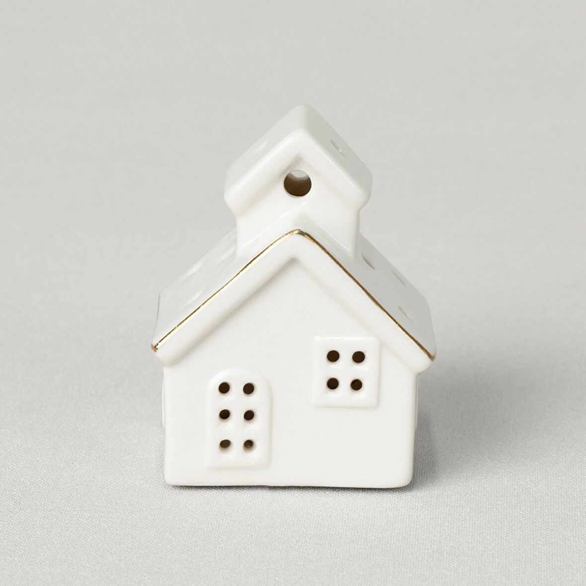 Linens House 6x6 cm Ledli Dekor Ekru