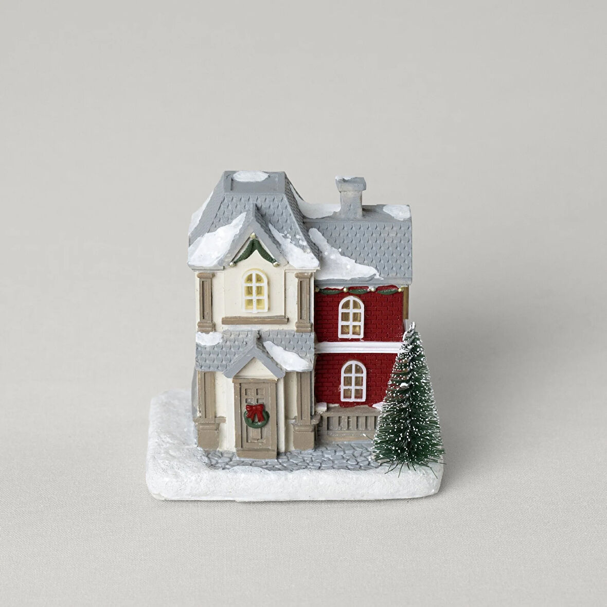 Linens Vintage House Ledli Dekor Kırmızı