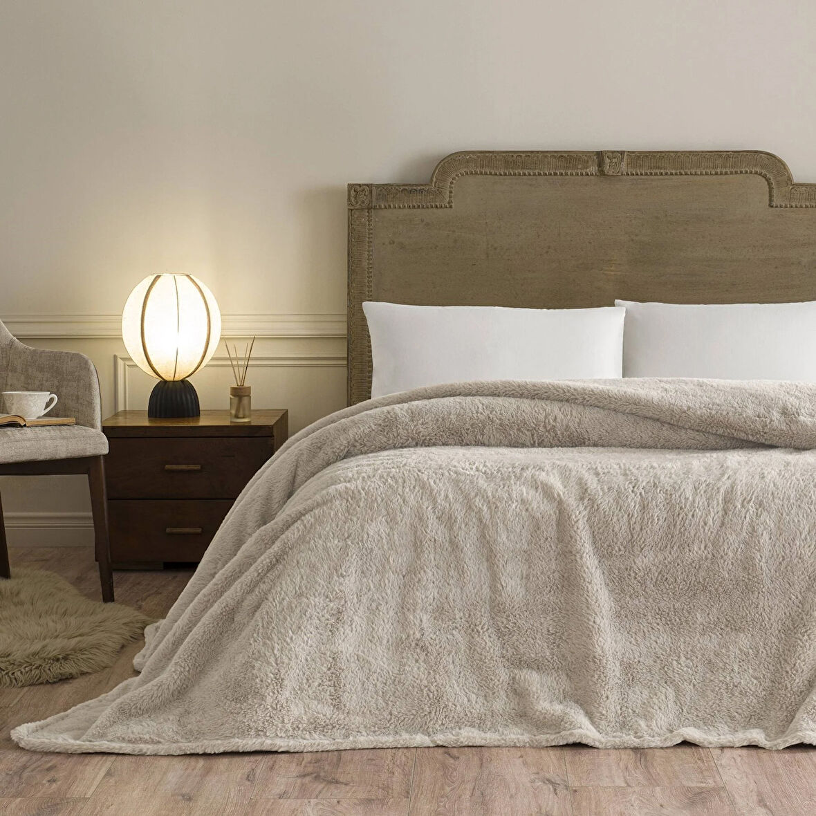 Linens Mathie Çift Kişilik Vizon Battaniye