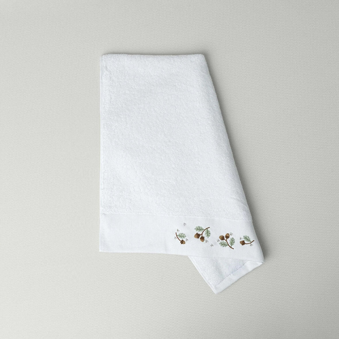 Linens Chestnut Pamuk 50x85 Cm Yüz Havlusu Beyaz