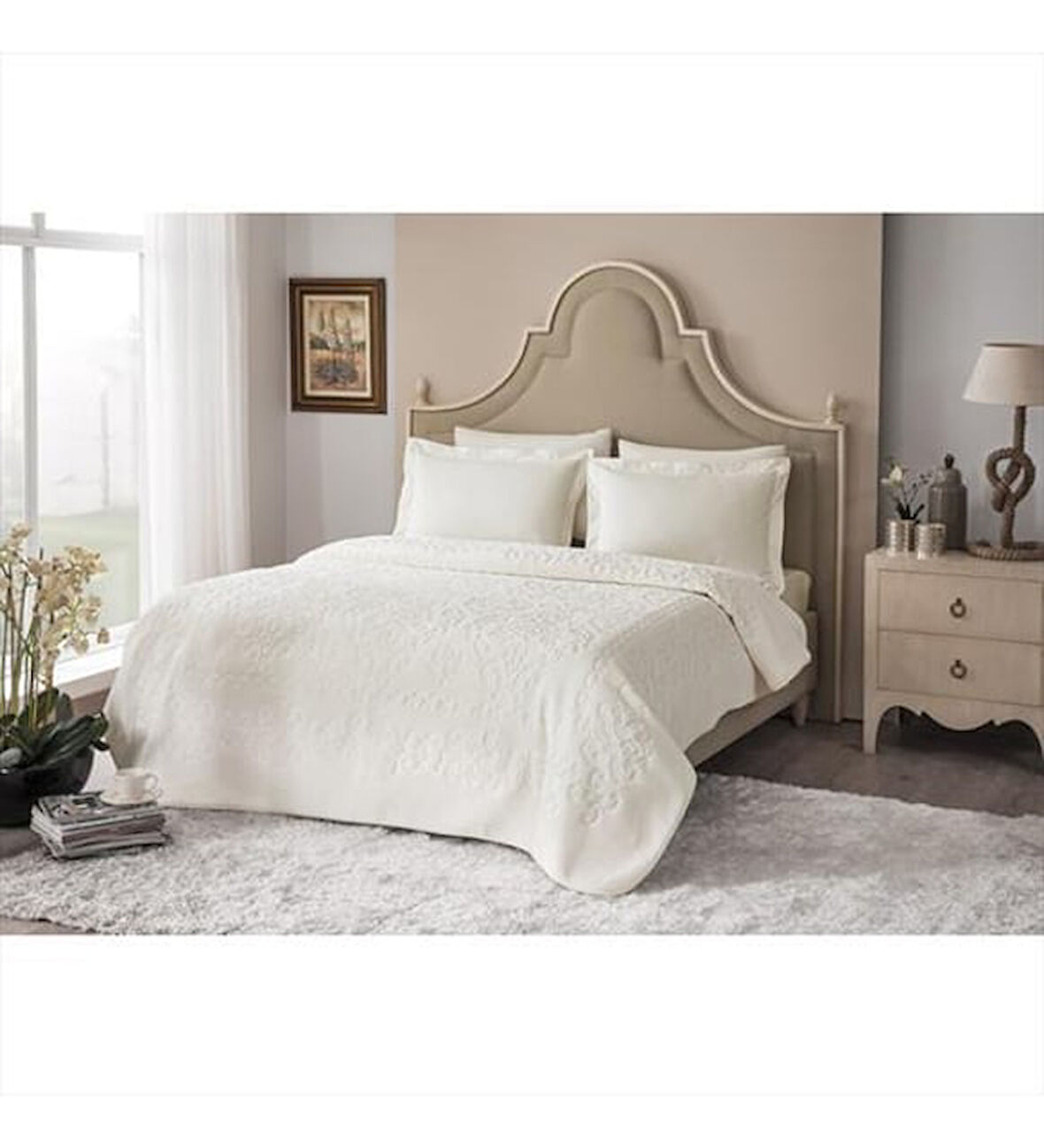 TAÇ DORESSA EMBOS BATTANİYE EKRU ÇK