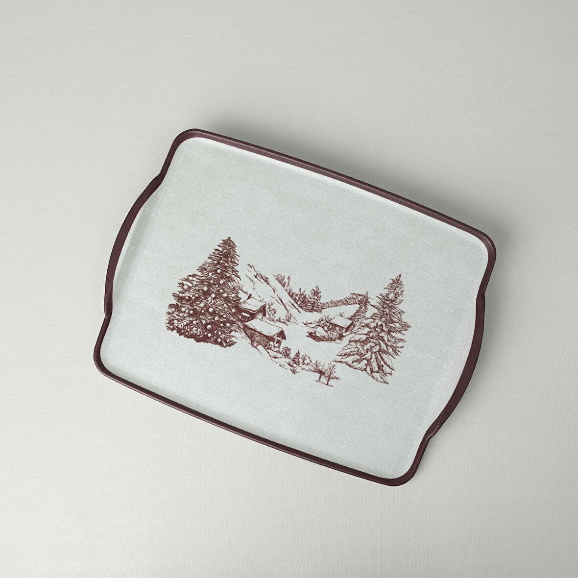 Linens Chalet Melamin 41x30 cm Tepsi