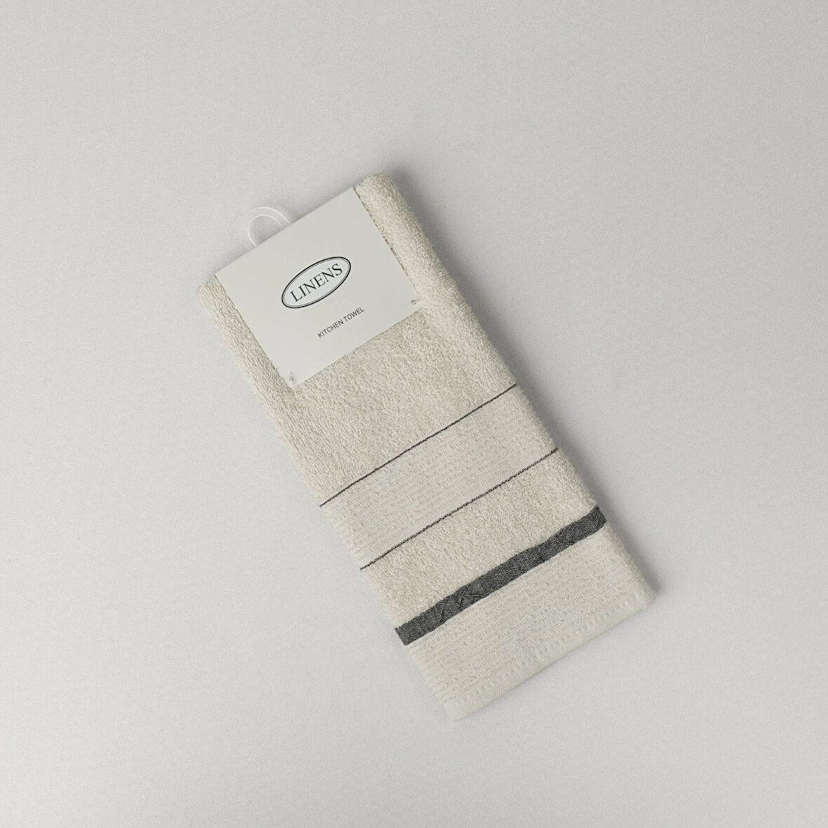 Linens Acute 40x60 cm Kurulama Bezi Antrasit-Ekru