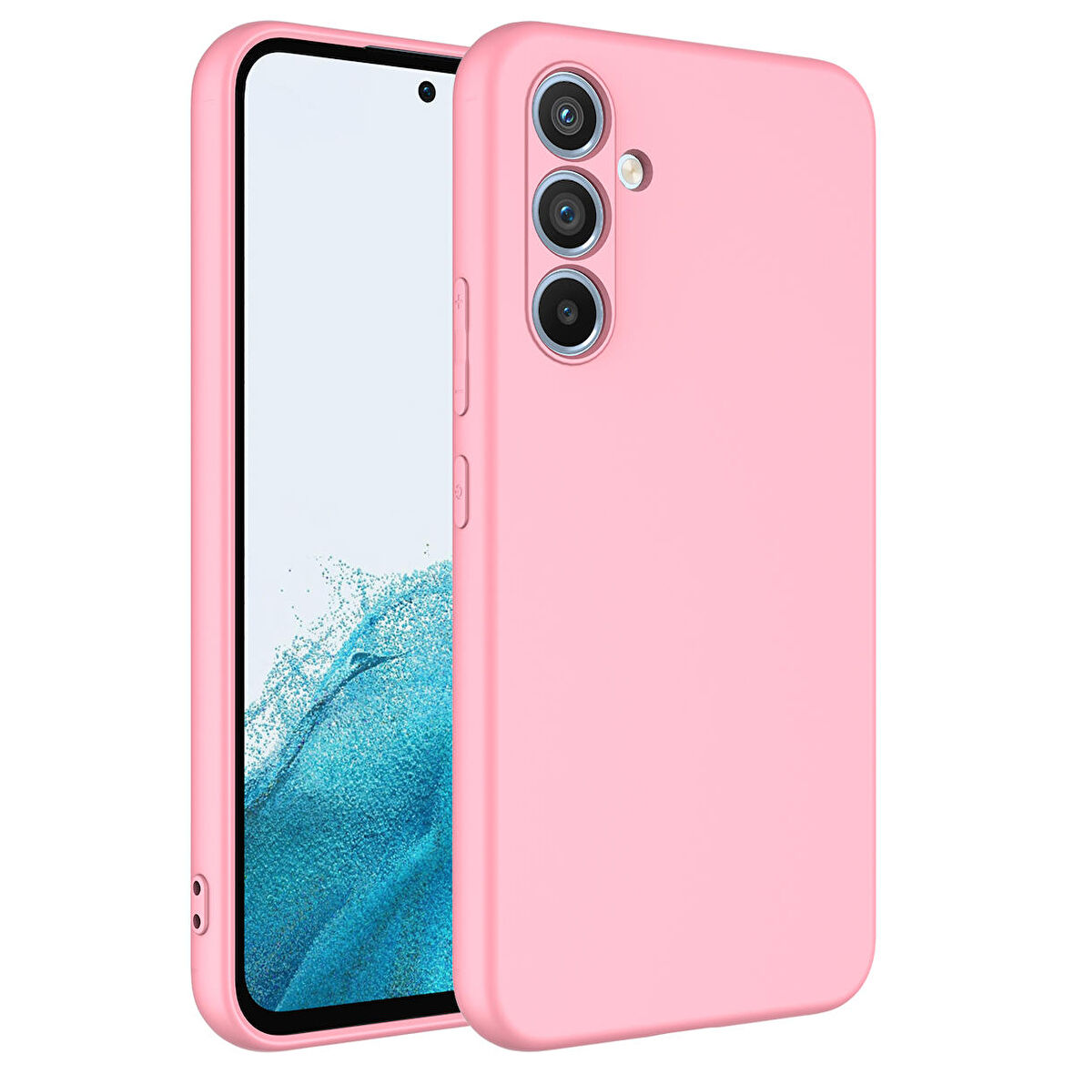 Gpack Samsung Galaxy A34 Kılıf Mara Lansman Silikon Mat Soft İçi Süet