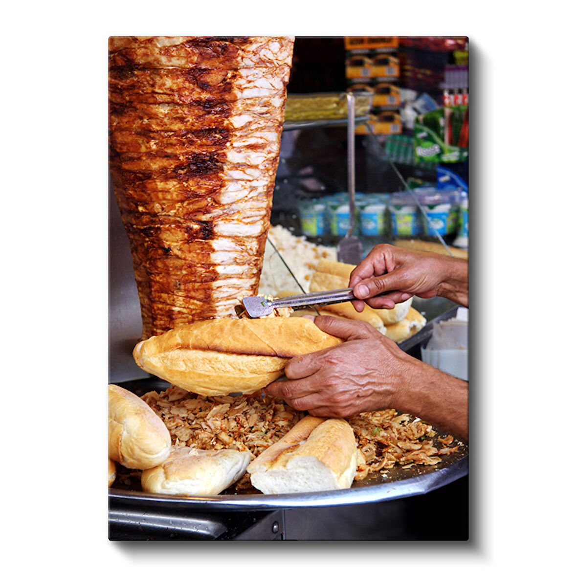 Geleneksel Döner Kebap Lezzeti Kanvas Tablo