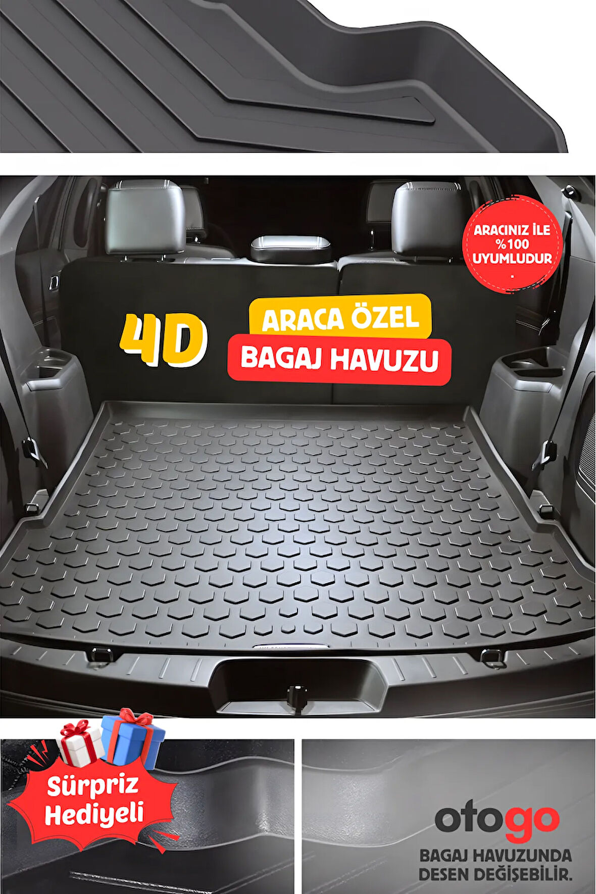OPEL MOKKA (B) ELEKTRİKLİ 2022 Birebir Uyumlu 4D Bagaj Havuzu