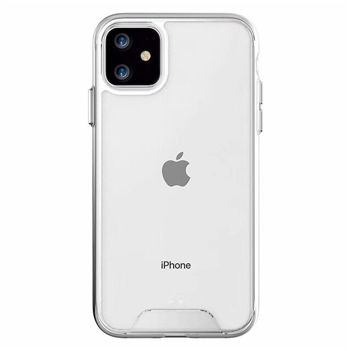 Smcase iPhone 11 Pro Max Kılıf Gard Sert Silikon  Tam Kapatan Cam