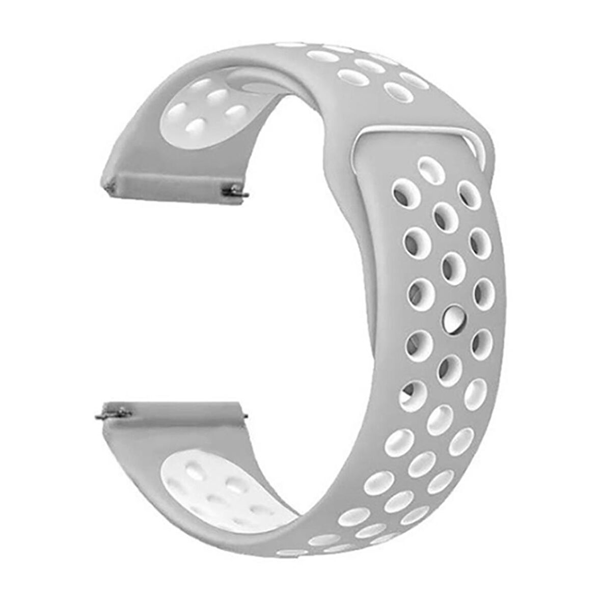 Gpack Motorola Moto Watch 100  Kordon Delikli Çift Renk Silikon