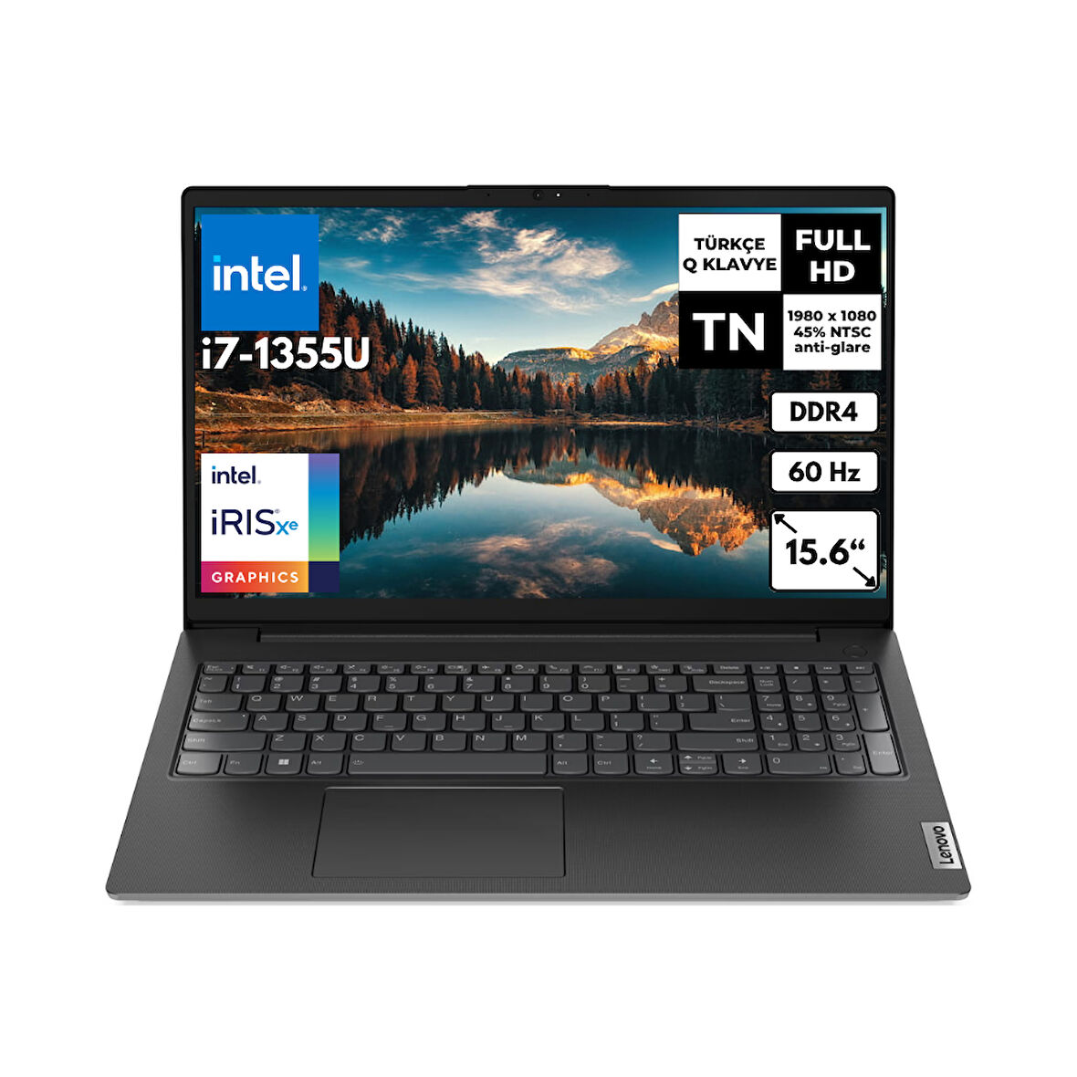 Lenovo V15 G4 IRU i7-1355U 8 GB 256 GB SSD Iris Xe Graphics 15.6" FHD Windows 11 Home Notebook 83A100GPTRAT21