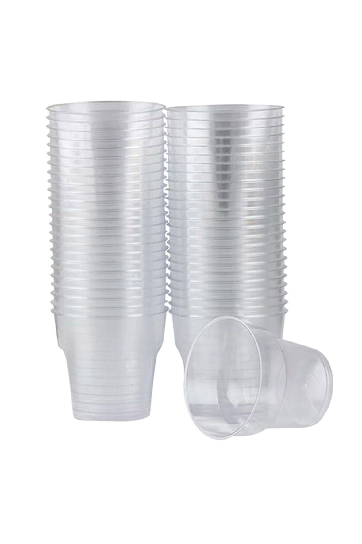 Şeffaf Ekstra Sert Plastik Kristal Bardak 200 Adet 180 Cc