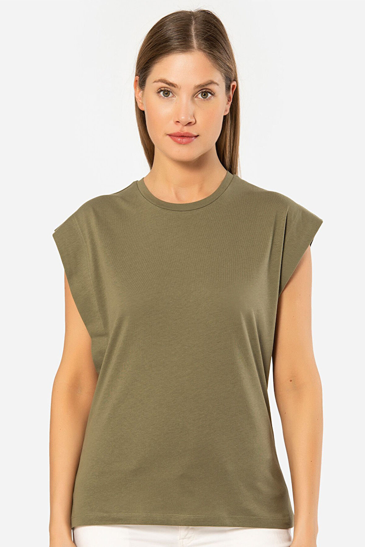 Türen Kadın Vatka Görünümlü T-shirt 3401/Haki