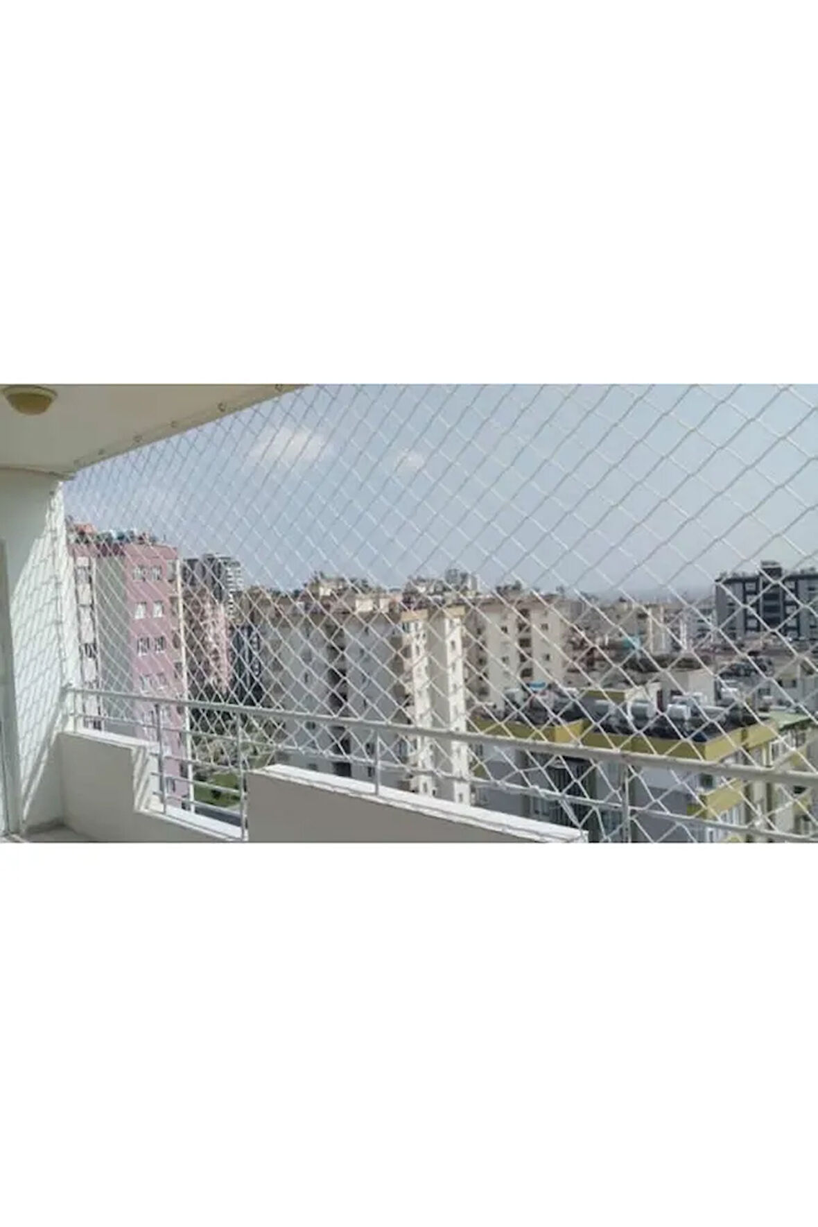 6 mm 1,50 x 9 mt Balkon Güvenlik Filesi Çocuk Emniyet Ağı Merdiven Güvenlik Filesi 
