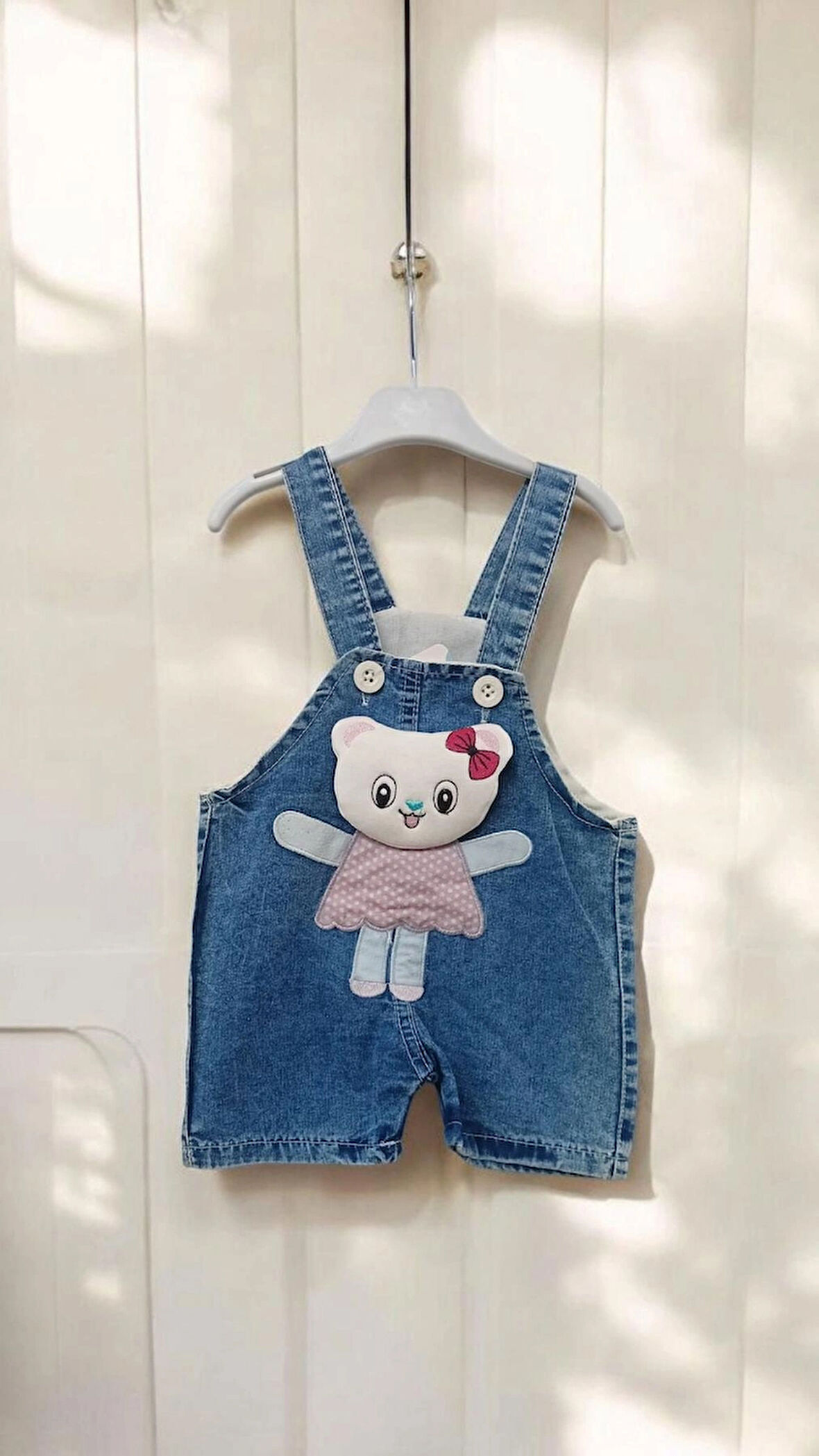 Kabartma Oyuncak Detaylı Kız Bebek Salopet
