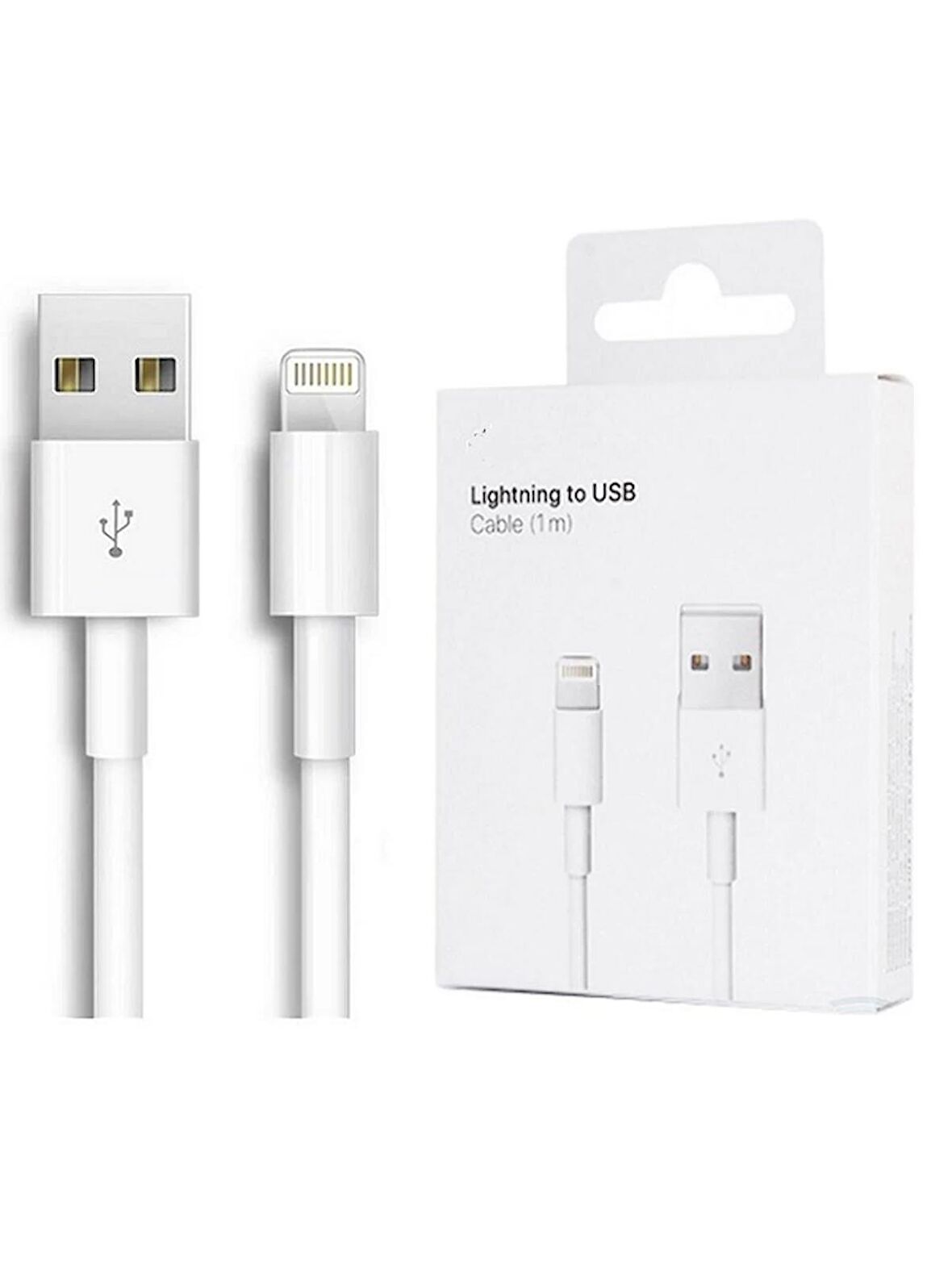 Iphone Uyumlu Şarj Aleti Kablosu 5 6 7 8 Plus Xs Max 1m Lightning Usb Kablosu