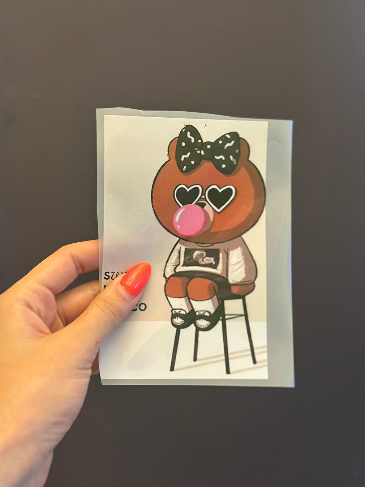 ÜTÜ İLE YAPIŞAN SAKIZ ŞİŞİREN ÇOCUK TRANSFER BASKI ARMA 16X10 CM