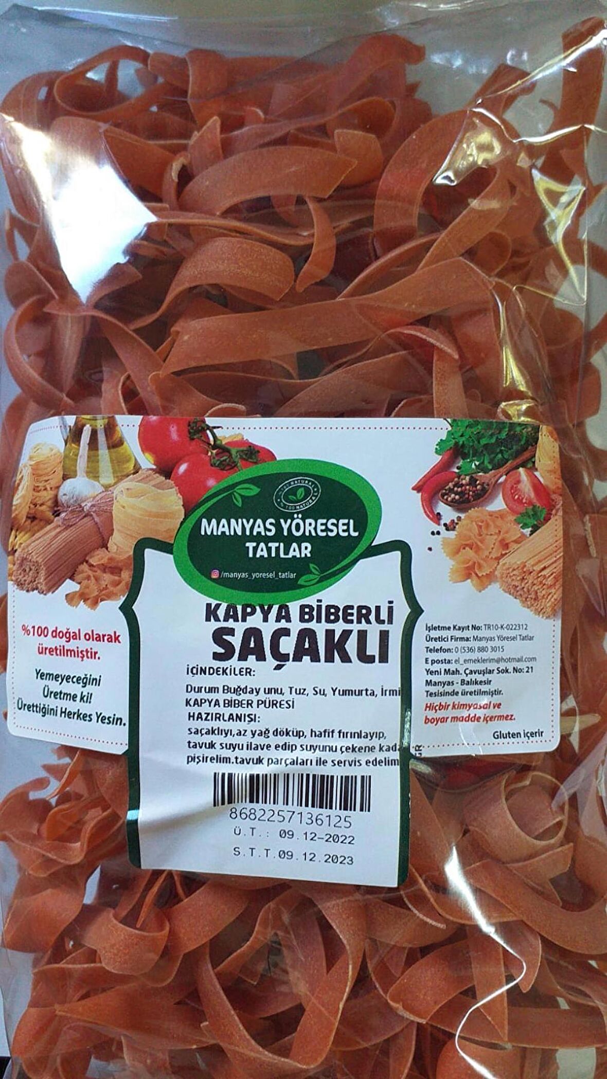 Manyas Kapya Biberli Saçaklı 400Gr