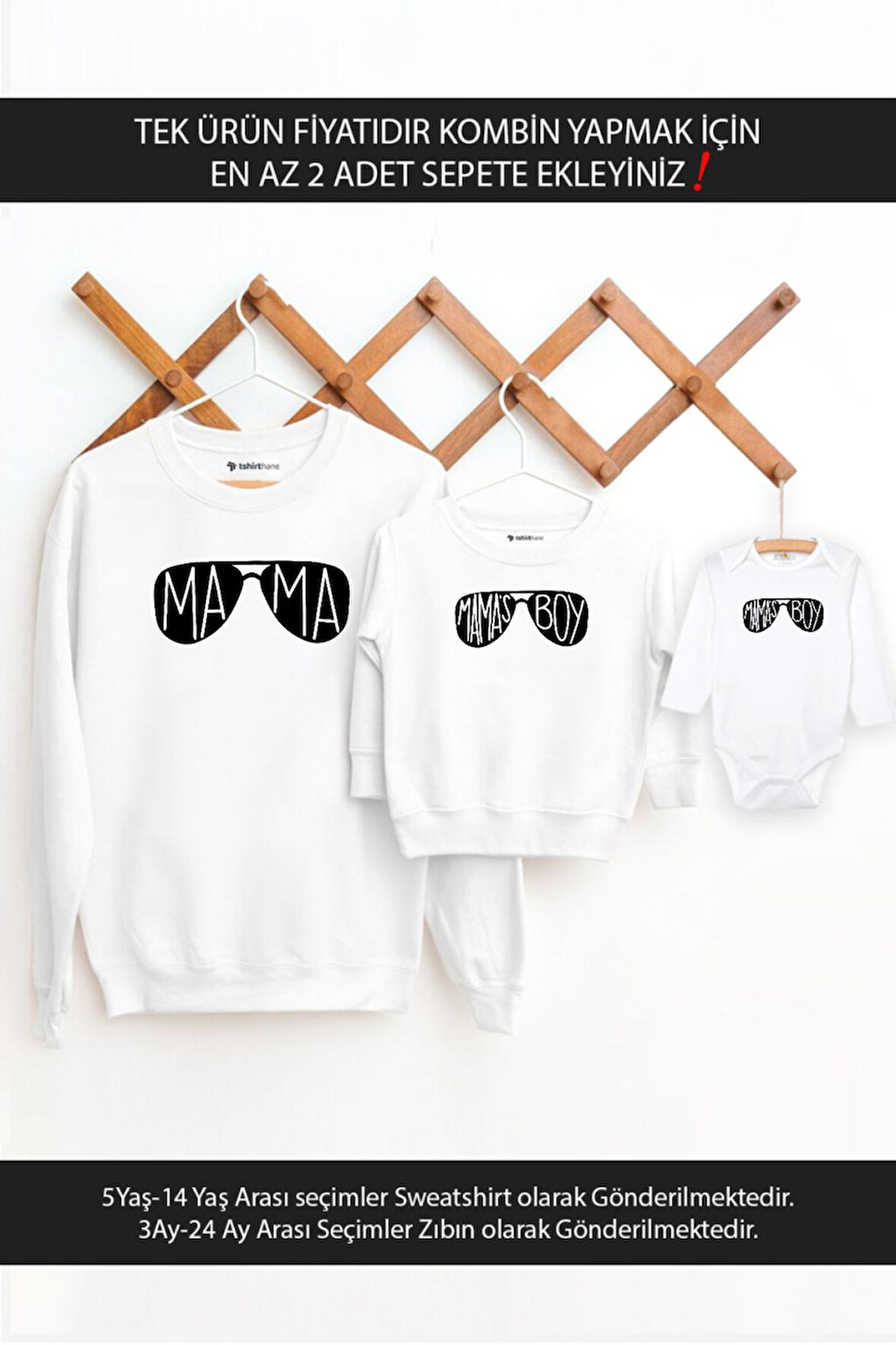 Anne Oğul Mama Mama's Boy(TEK ÜRÜN FİYATIDIR KOMBİN YAPMAK İÇİN EN AZ 2 ADET SEPETE EKLEYİNİZ)