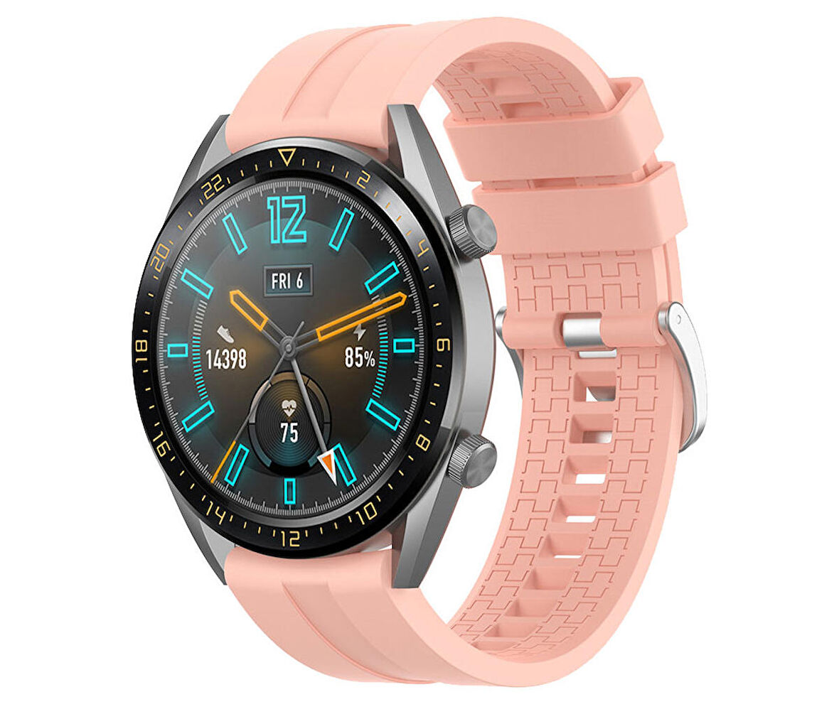 Megafox Huawei Watch GT 3 Pro 43 mm Uyumlu Silikon Kordon Spor Tasarım Suya Dayanıklı Premium Kayış