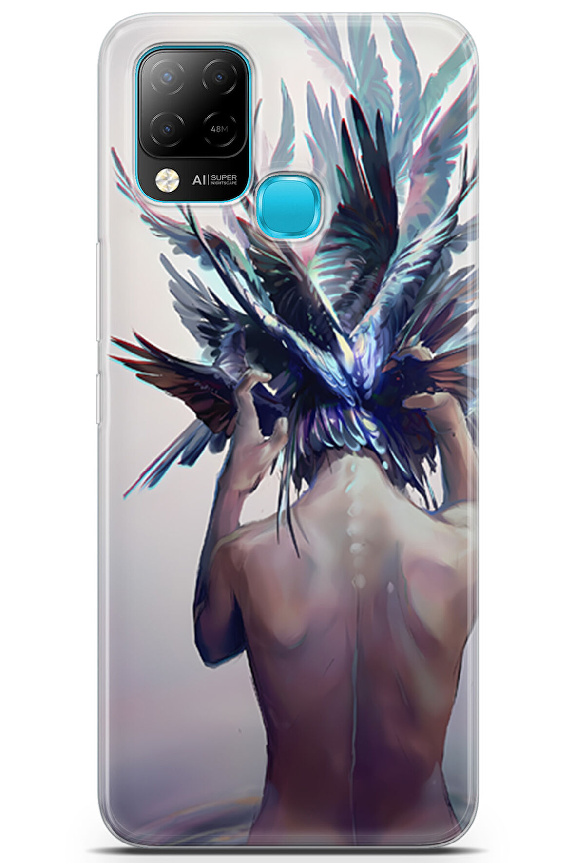 Infinix Hot 10T uyumlu Girls 7 HD Premium Akıl Dışı Kanatlar