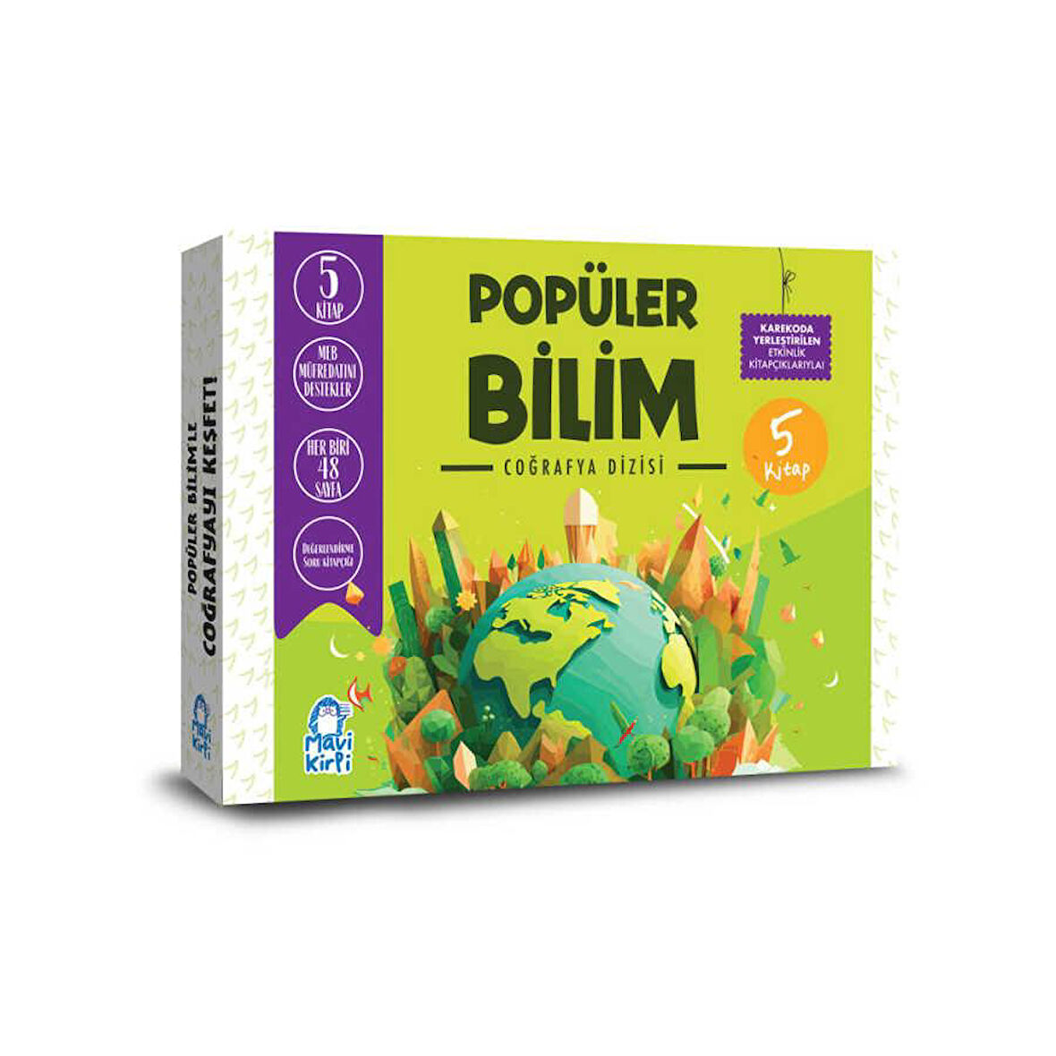 Mavi Kirpi 3. ve 4. Sınıf Popüler Bilim Coğrafya Set (5 Kitap)