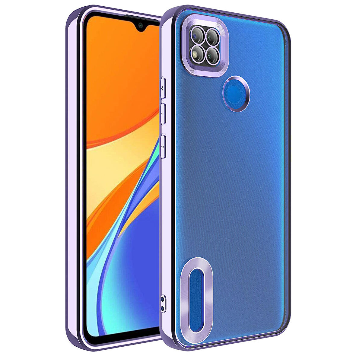 Gpack Xiaomi Redmi 9C Kılıf Logo Gösteren Kamera Korumalı Silikon