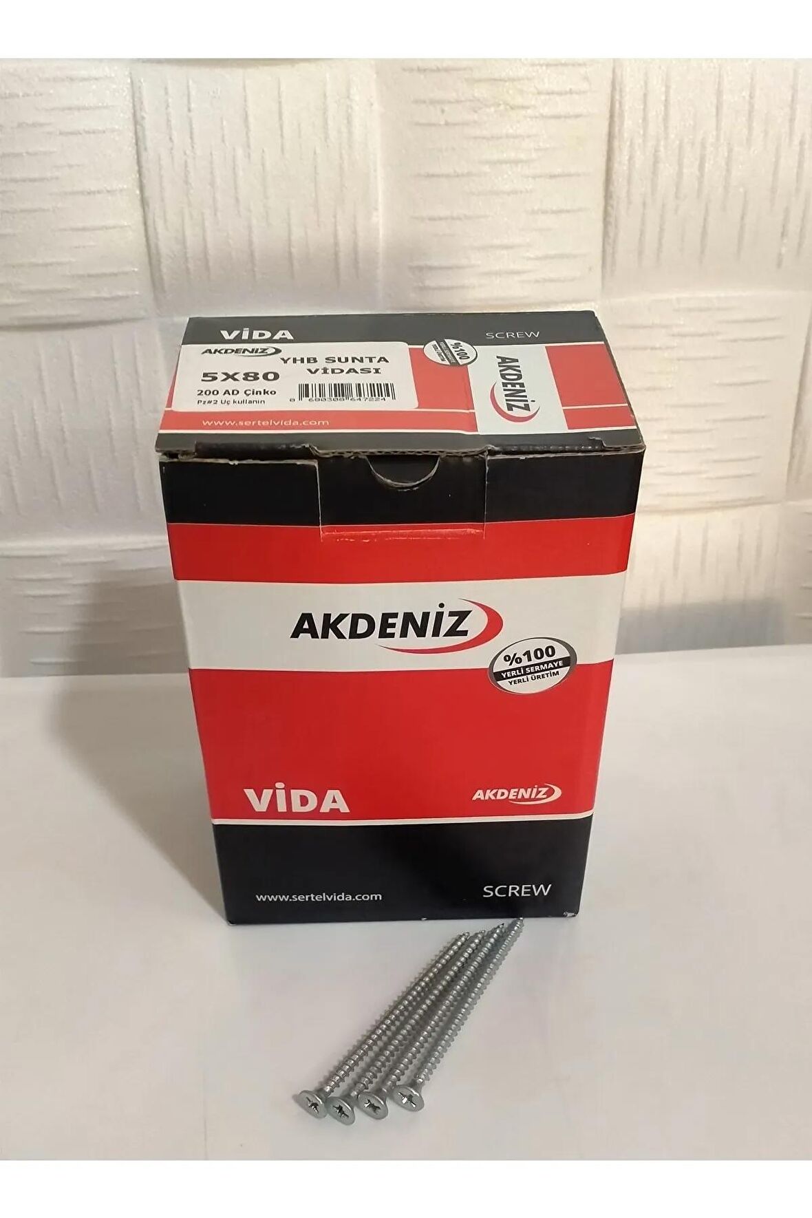 Vida Yhb Sunta Vidası 5x80 200 Adet