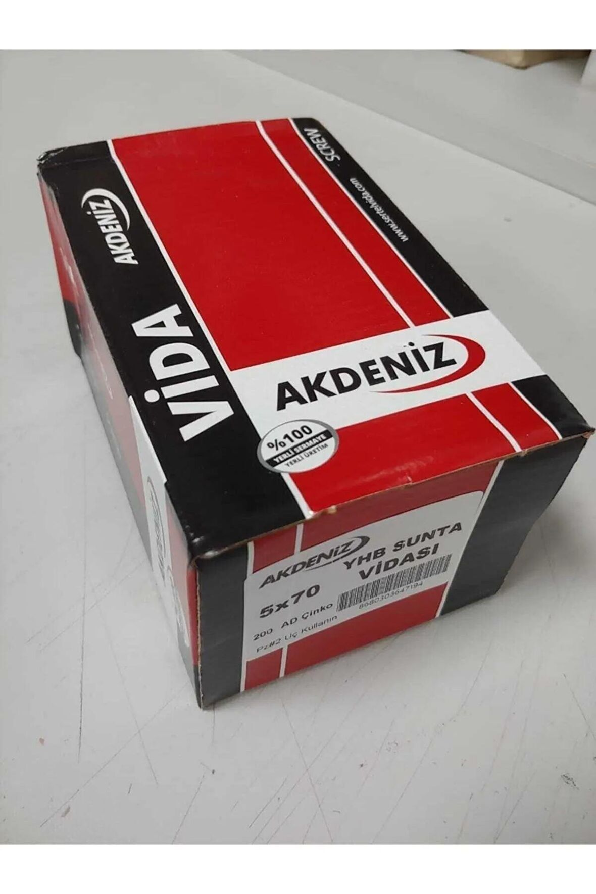 Sunta Vidası 5x70 Sunta Vidası-7 Cm Vida-200 Adet(pkt) - Vida