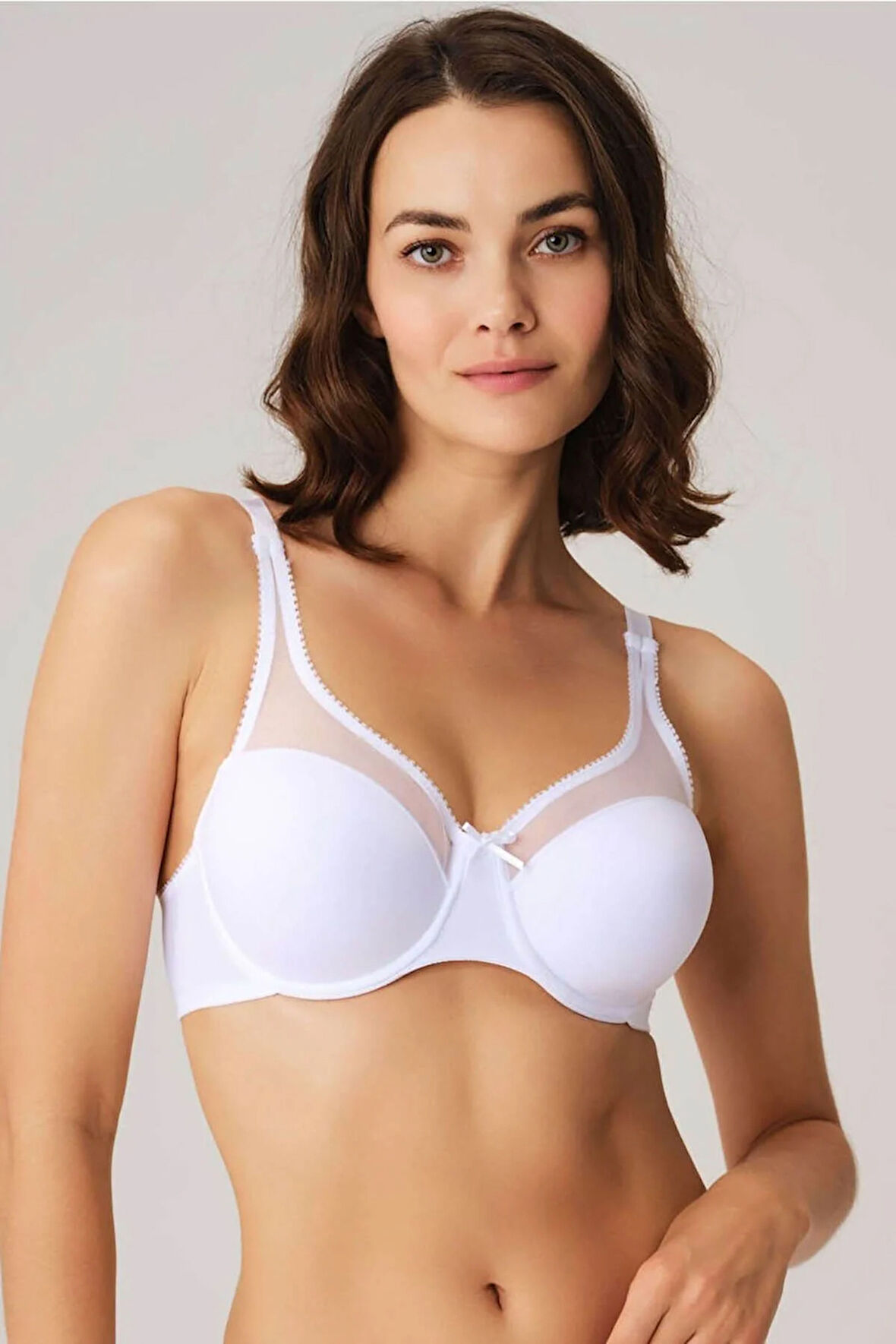 Kadın Balenli Desteksiz Dolgusuz Beyaz Toparlayıcı Yumuşak Süngerli Günlük Klasik Küçültücü Sütyen