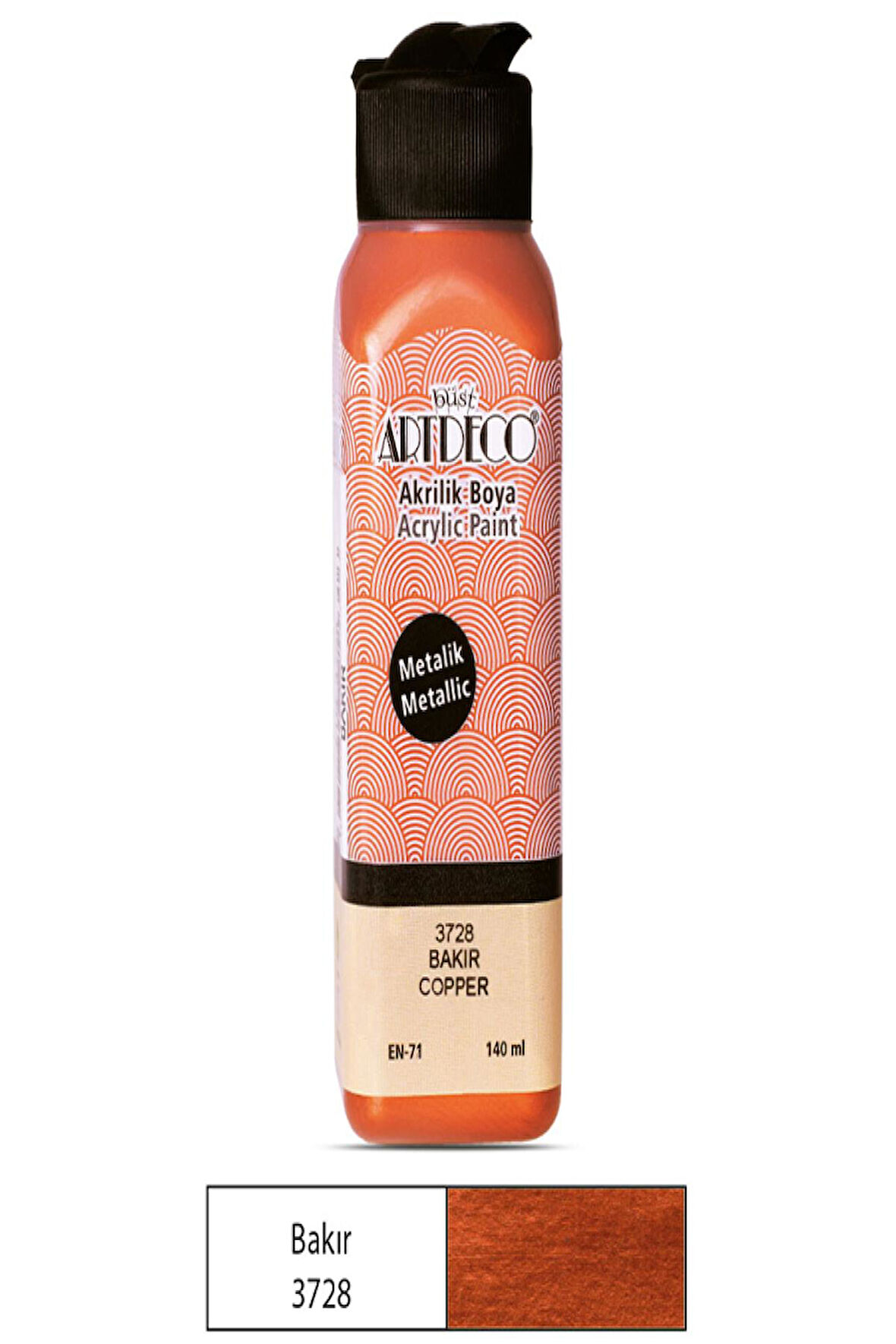 Artdeco Metalik Akrilik Boya 140 Ml Bakır Y 071R 3728