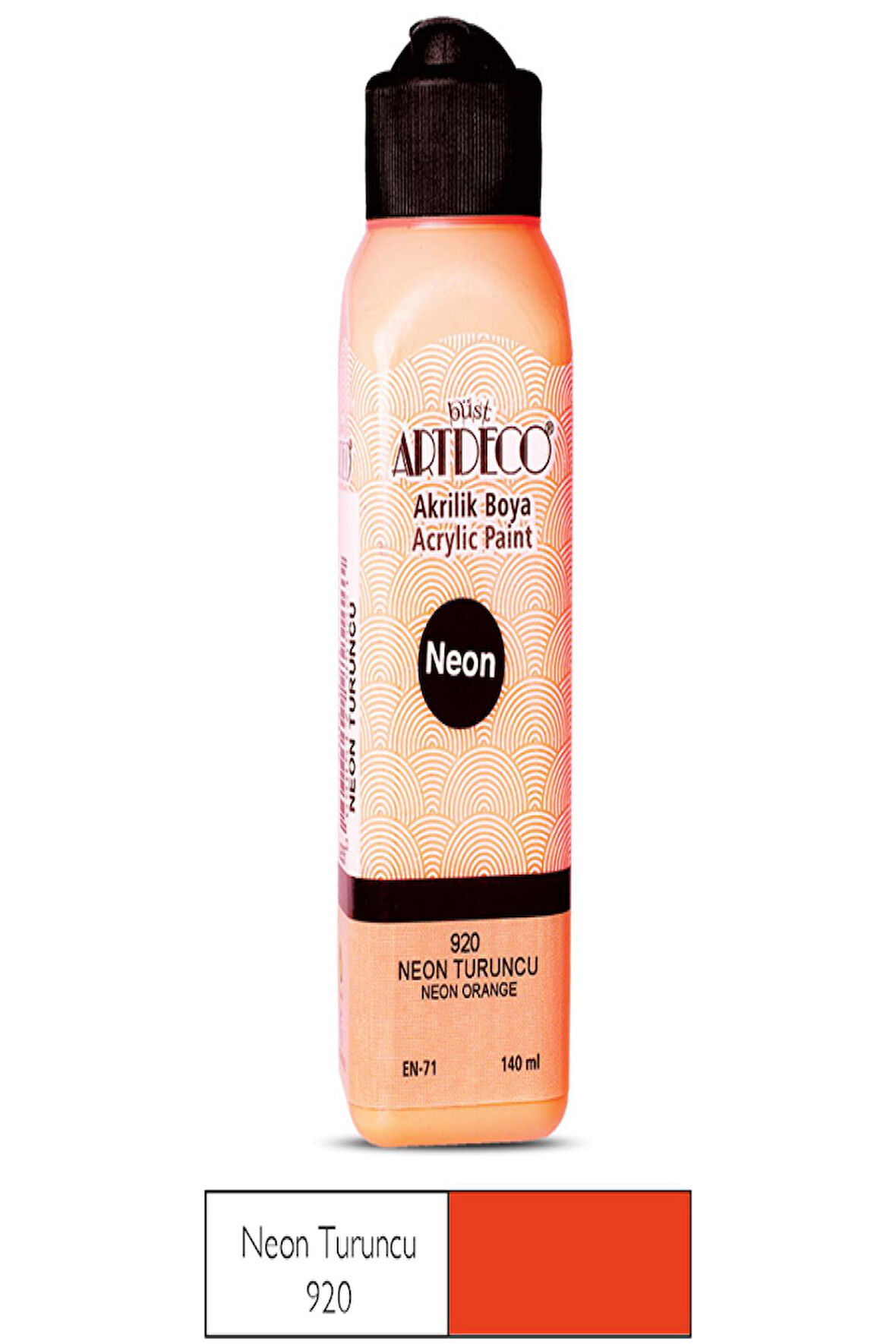 Artdeco Neon Akrilik Boya 140 Ml Neon Turuncu 070R 920