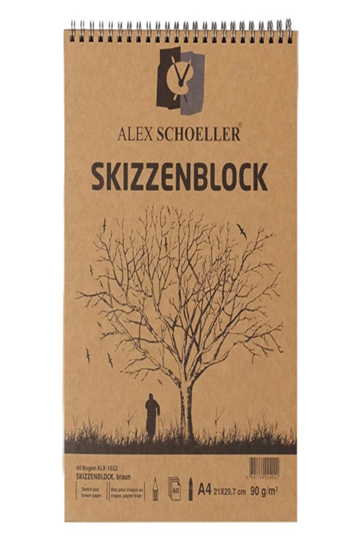 Alex Schoeller Bloknot A4 Kraft Spiralli 60Lı Alx 1022 125.04