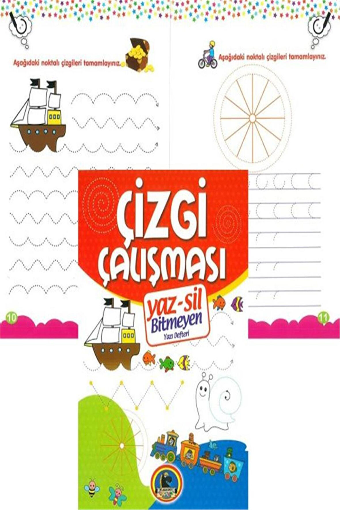 Karatay Yaz Sil Çizgi Çalışması Boyama Yeni