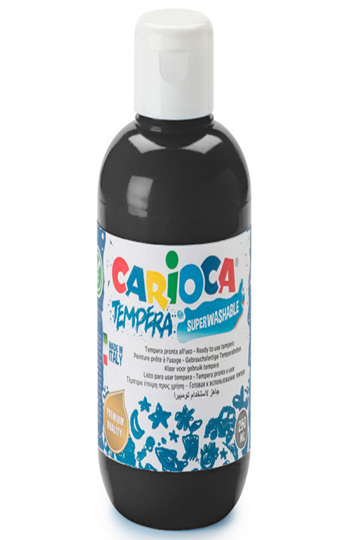 Carioca Tempera Suluboya Süper Yıkanabilir Siyah 250 Ml Ko024/02