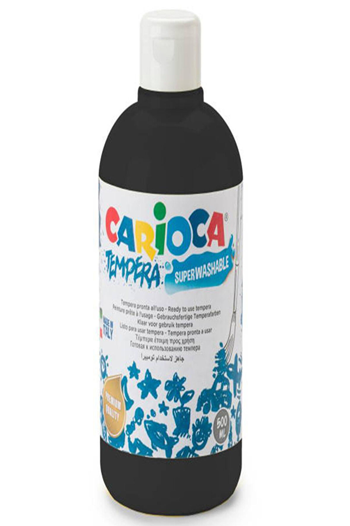 Carioca Tempera Suluboya Süper Yıkanabilir Siyah 500 Ml Ko027/02