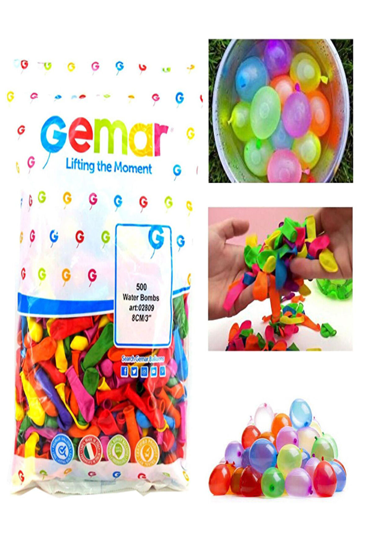 Erbay Gemar PT20 Mini Su Balon 500 lü_Karışık 86