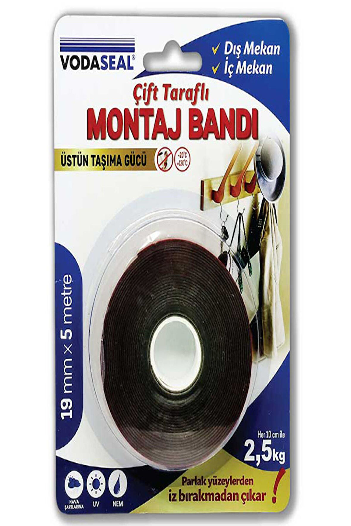 Vodaseal 19Mmx5M Vhb Montaj Bandı Gri_78 3768