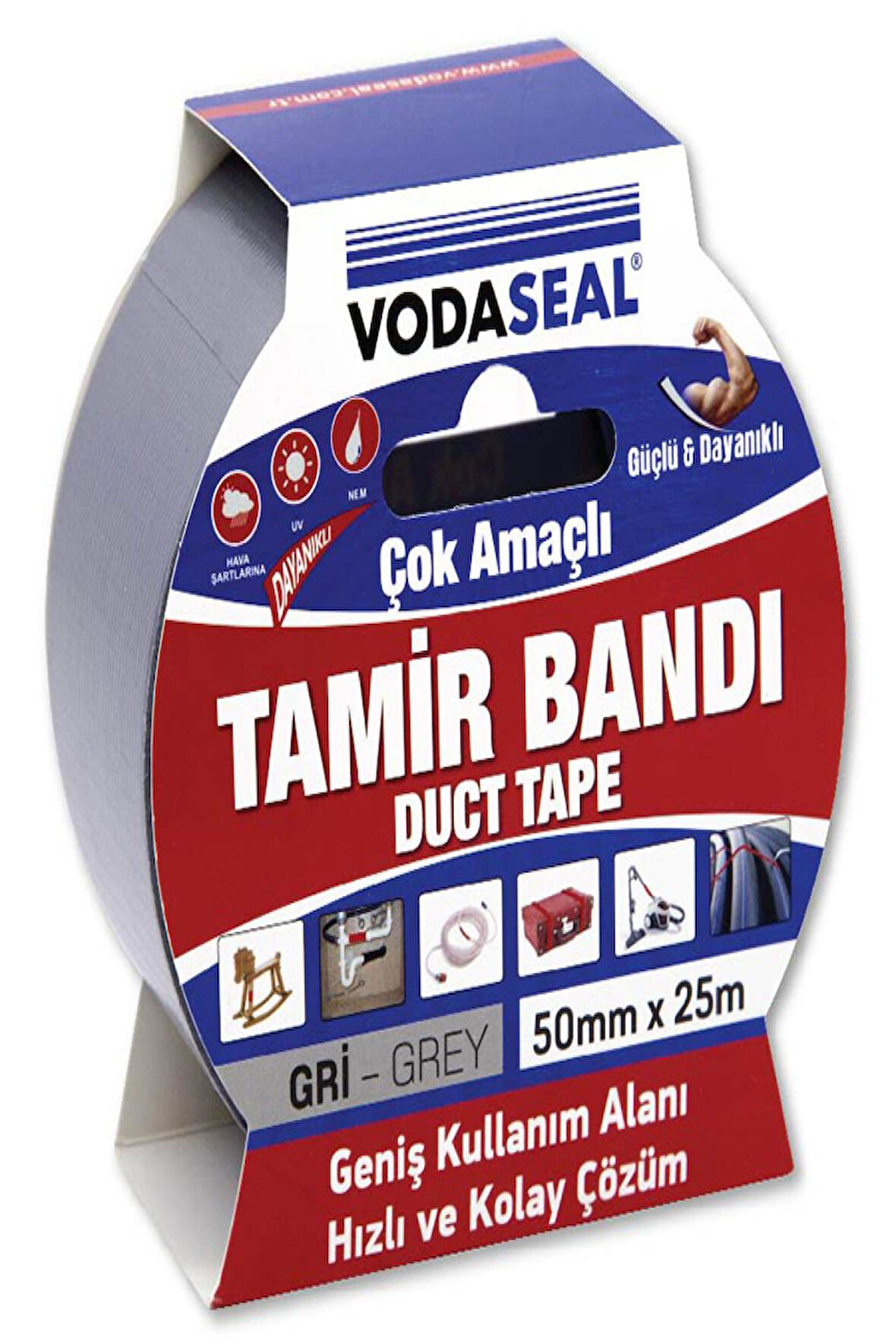 Vodaseal 50Mmx25M Tamir Bandı Gri_78 0963