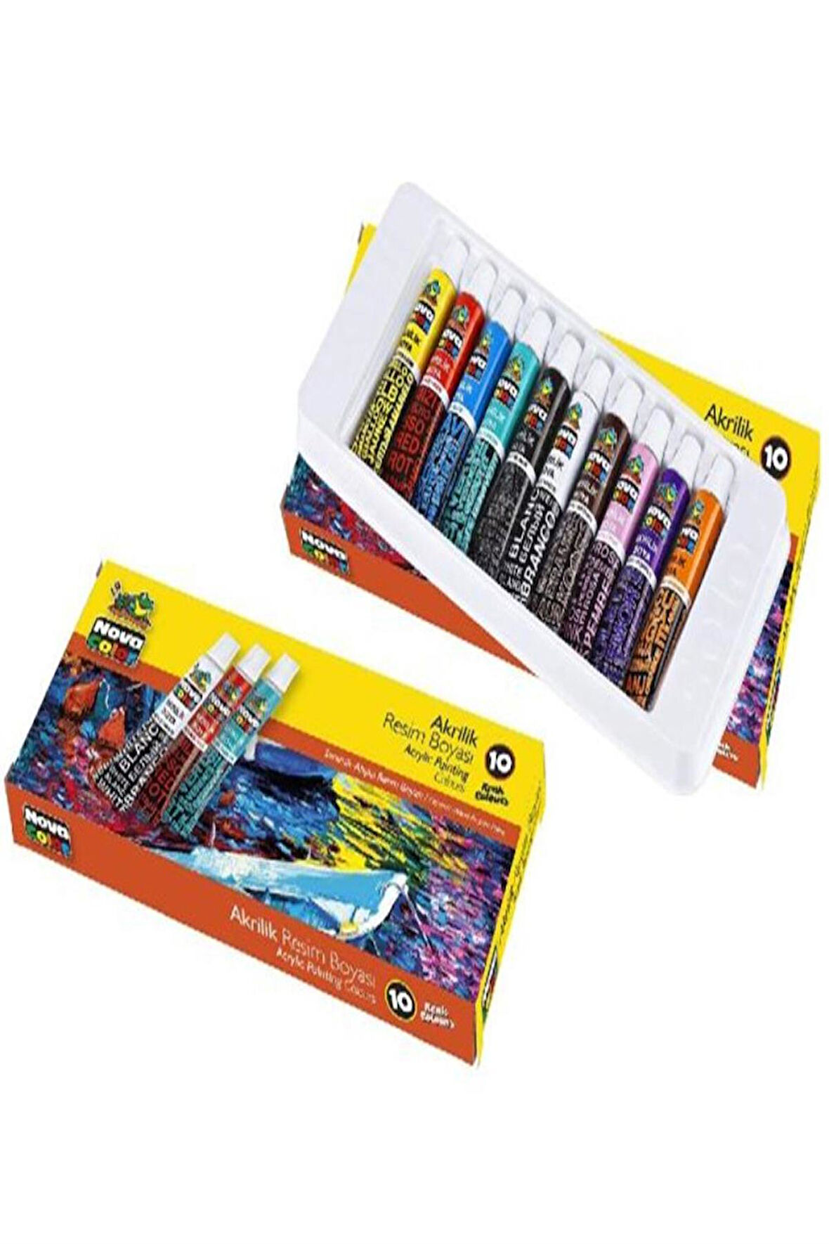 Novacolor Nc 287 Akrilik Boya 10lu Takım Tup 7 Gr