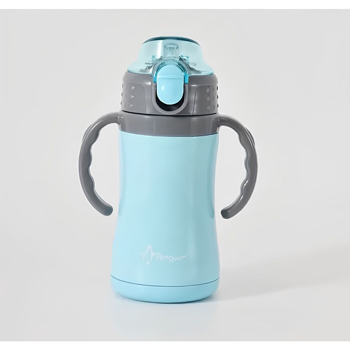 PENGUEN 3048 BİBERON TERMOS MAVİ ÇELİK ÇİFT KATLI 280ML