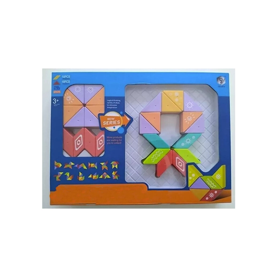 AKILLIELMA-KIZILKAYA MANYETİK ZEKA BLOKLARI 26 PARÇA KZL-HD376A