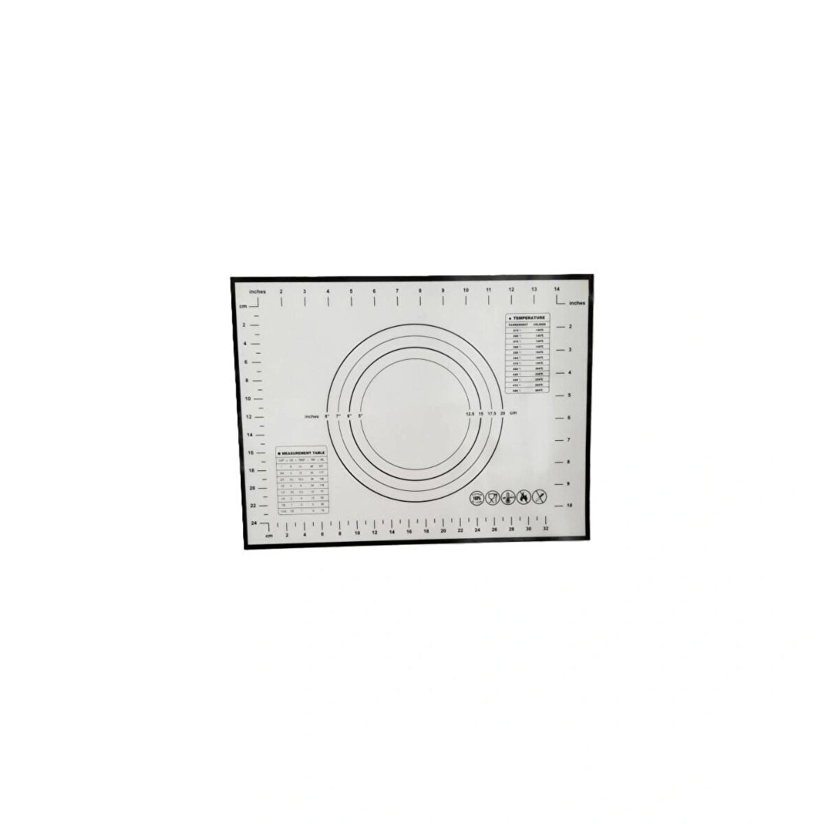 AKILLIELMA-KRD HOME SİLİKON HAMUR MATI KRD-5612 SİYAH 40X30