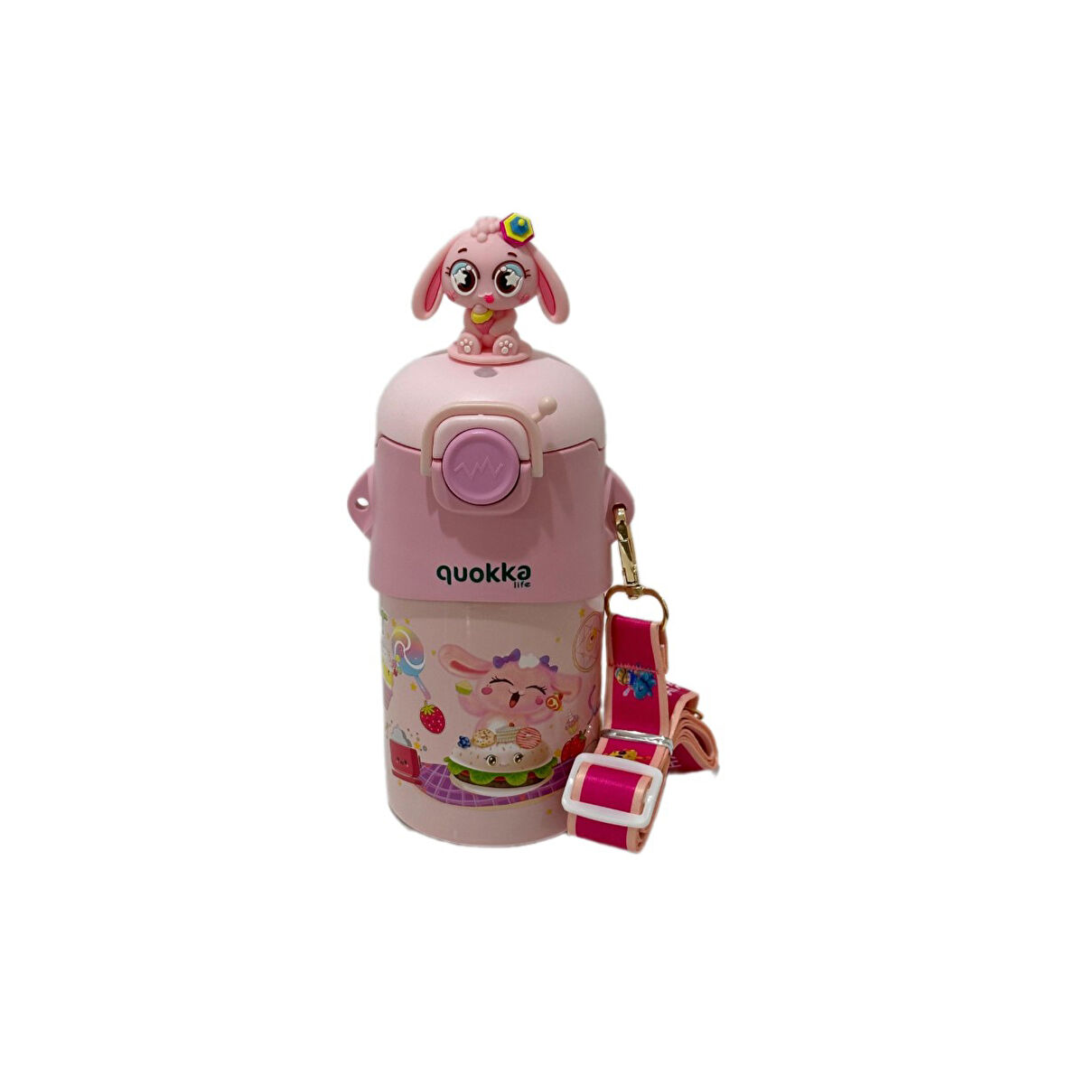 TAROS MATARA 500 ML PEMBE LİFE FİGÜRLÜ ANIMALS ÇELİK