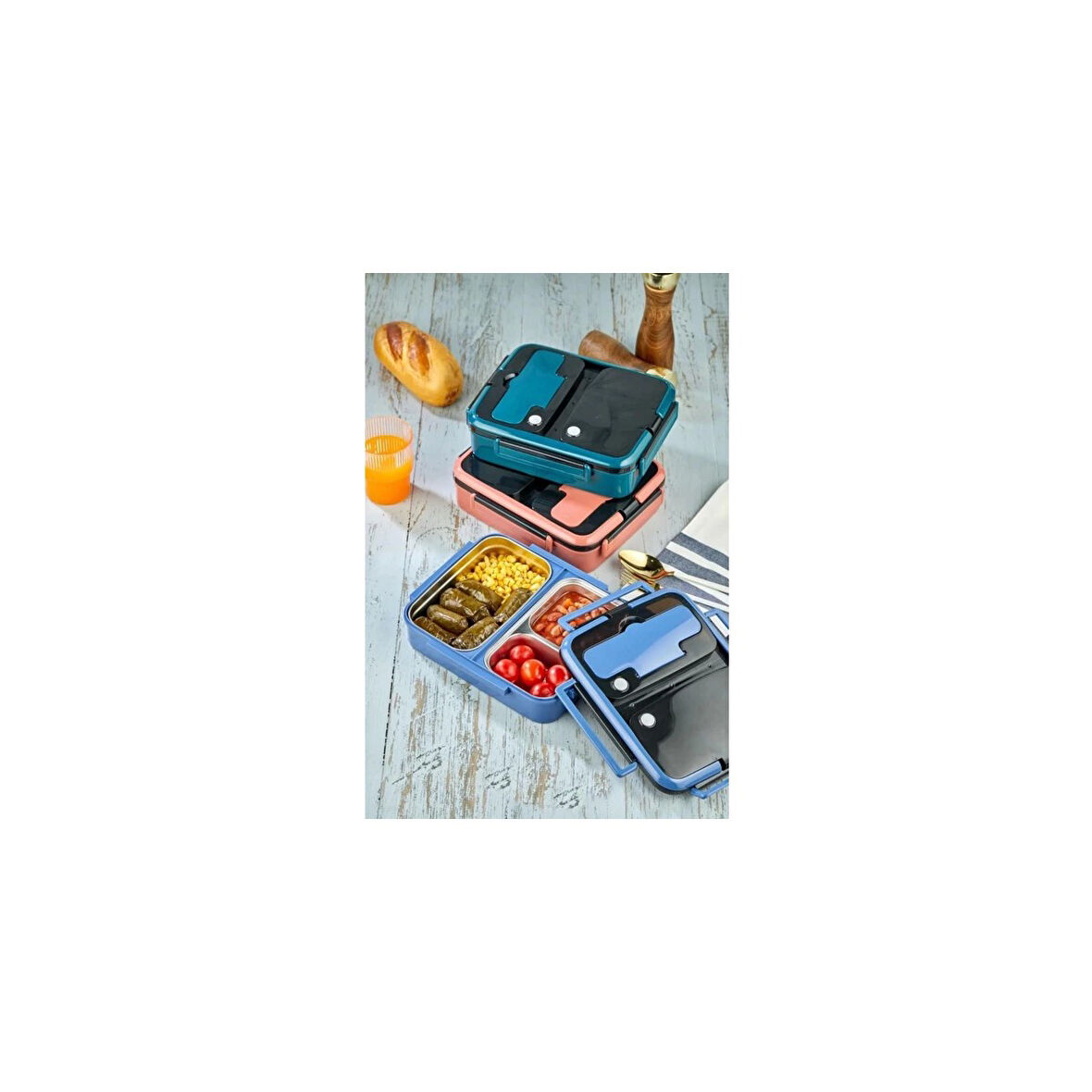 COOKER YK1392 BÖLMELİ ÇELİK HAZNELİ YEMEK KABI