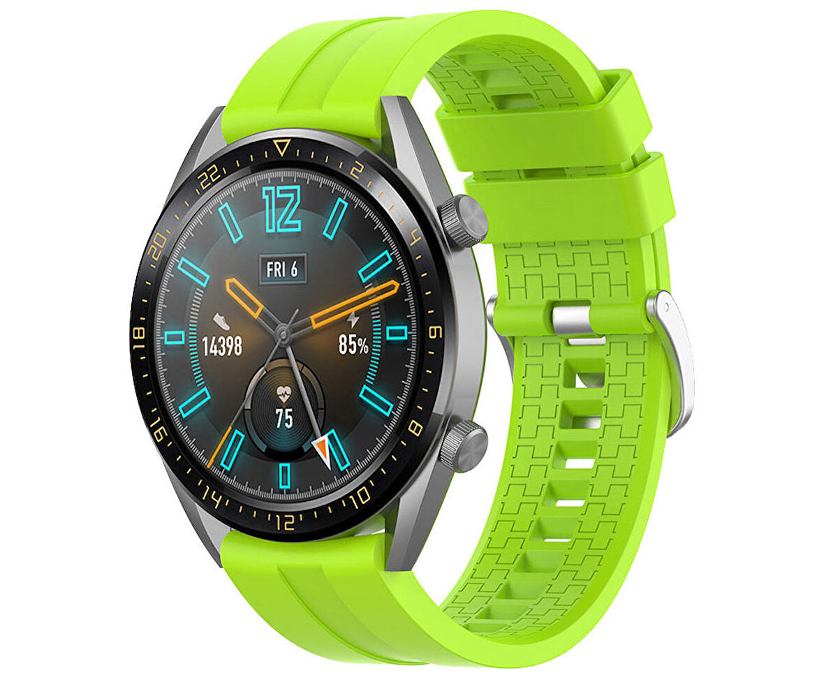 Megafox Amazfit Bip U/U Pro//Lite Uyumlu Silikon Kordon Spor Tasarım Suya Dayanıklı Premium Bileklik