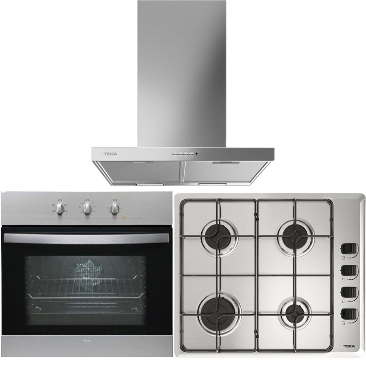 Teka Inox Ankastre Set (DSJ 650-HE 715 SS- HLX 640 Kb)