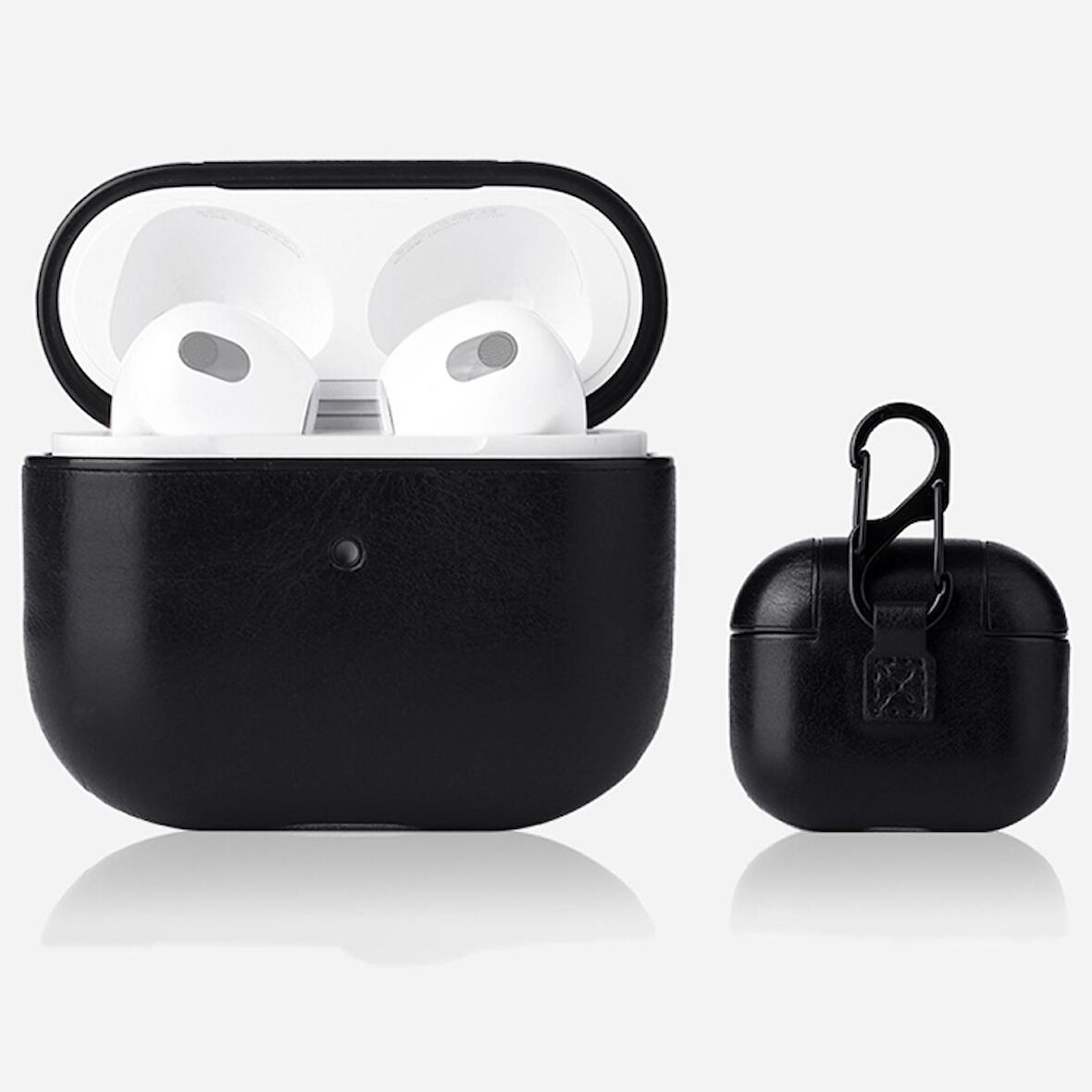 Gpack Apple Airpods Pro 2 Kılıf Suni Deri Kancalı Silikon SF9